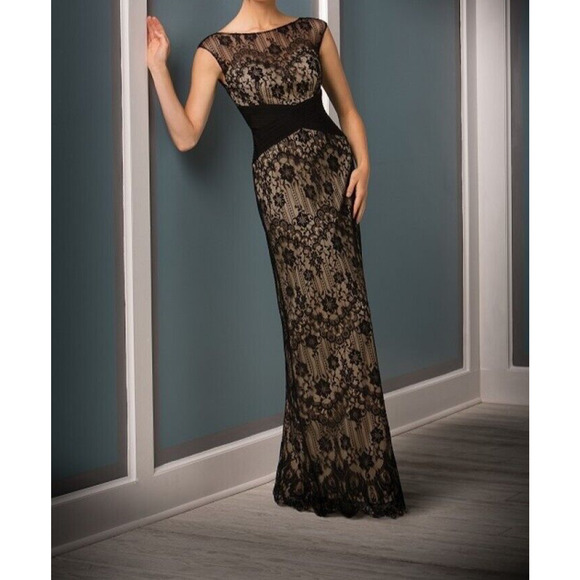 Jade Couture K188011 Cap Sleeves Mother Of The Bride Dress Sz. 16 (SAMPLE) - Picture 1 of 8